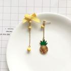 Asymmetrical Pineapple Drop Earring