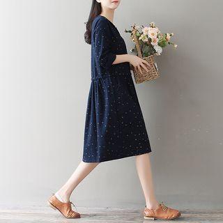 Peter Pan Collar Floral A-line Dress