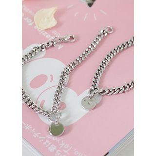 Metallic-pendant Chain Bracelet