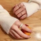 Set Of 3: Ring Gold - One Size