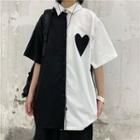 Two-tone Heart Shirt