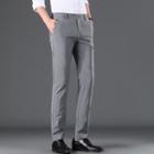 Pinstriped Straight Leg Dress Pants