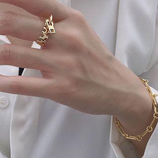 Zipper Pull Tag Alloy Open Ring