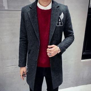 Appliqu  Button Coat