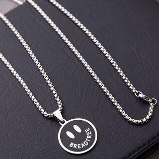 Cartoon Smiley Face Steel Necklace