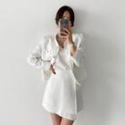 Set: Single-breasted Blazer + Mini Skirt