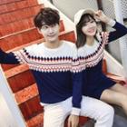 Couple Matching Patterned Knit Pullover / Dress