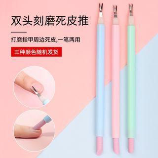 Dual Head Cuticle Pusher Random Colors - One Size