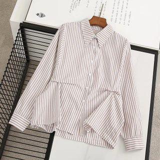 Striped Irregular Shirt