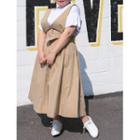 Shirred-sleeve Loose-fit T-shirt