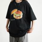 Hamburger Print Short Sleeve Tee