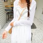 Open-front Long-sleeve Light Cardigan