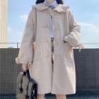 Frill Trim Toggle Coat
