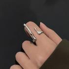 Droplet Open Ring Silver - One Size