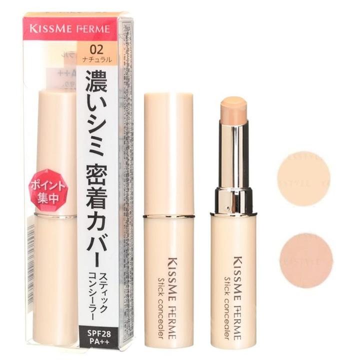 Isehan - Kiss Me Ferme Stick Concealer Spf 28 Pa++ 3.2g - 2 Types