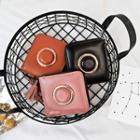 Round Buckled Tasseled Zip Wallet