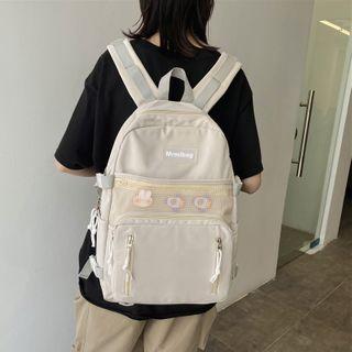 Zip Plain Backpack