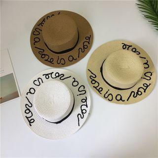 Embroidered Sun Hat