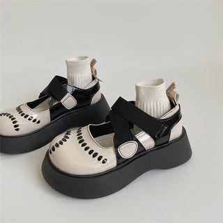 Cut-out Cross Strap Mary Jane Shoes