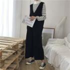 Plain Loose-fit Wide-leg Jumpsuits
