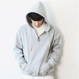 Lettering Loose-fit Anorak Hoodie