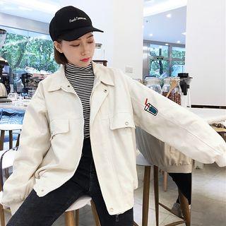 Embroidered Loose Fit Jacket