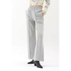 Pintuck Wide-leg Sweatpants Gray - One Size