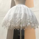 Star Trim A-line Skirt White - One Size