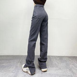Slit-hem Boot-cut Jeans (various Designs)