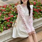 Long-sleeve Floral Top / Sleeveless Dress