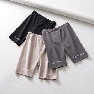 Lettering Bicycle Shorts