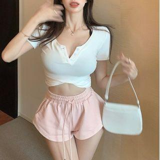 Short-sleeve Fitted T-shirt / Sweatshorts