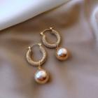 Ball Drop Earring 1 Pair - My32984 - Gold - One Size