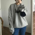 Couple Matching Elbow Patch Pullover