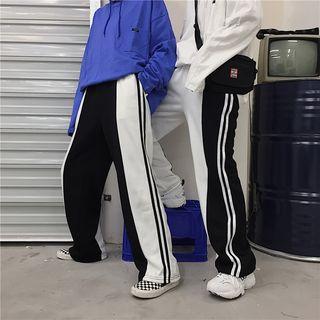 Contrast-trim Two-tone Sweatpants
