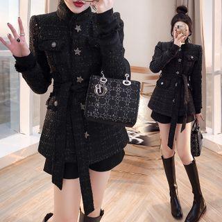 Tweed Star Button Jacket