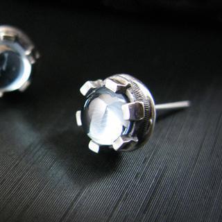 Blue Topaz Sterling Silver Single Earring