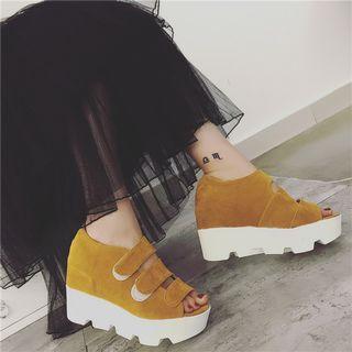 Platform Wedge Peep-toe Sandals