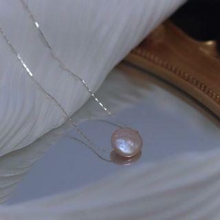 Genuine Pearl Necklace White - One Size