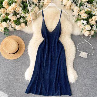 Silk Spaghetti-strap Dress