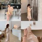 Satin Spaghetti Strap Midi A-line Dress / Skirt