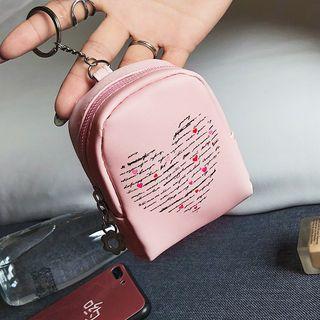 Heart Print Coin Purse