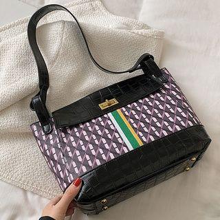Geometric Print Shoulder Bag