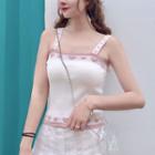 Wide Strap Heart Pattern Top