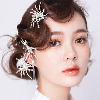 Wedding Faux Crystal Headpiece / Earring