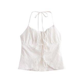 Halter Tie-front Camisole Top