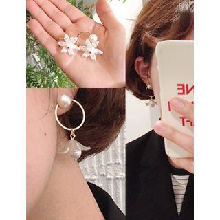 Floral Non-matching Earrings