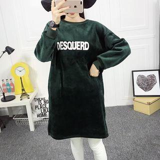 Letter Applique Pullover Dress
