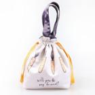 Strawberry Print Drawstring Lunch Bag