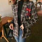 Plaid Single-breasted Jacket